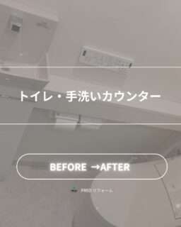 トイレ交換・手洗いカウンター設置